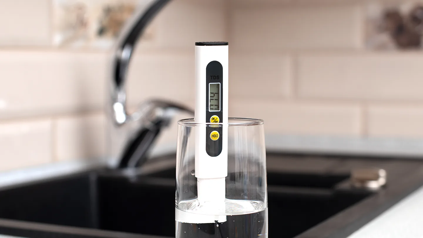 Water quality testing in a Miami home